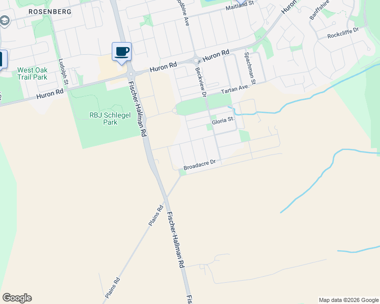 map of restaurants, bars, coffee shops, grocery stores, and more near 76 Grassbourne Avenue in Kitchener