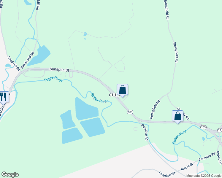 map of restaurants, bars, coffee shops, grocery stores, and more near 8 Hale Street in Newport