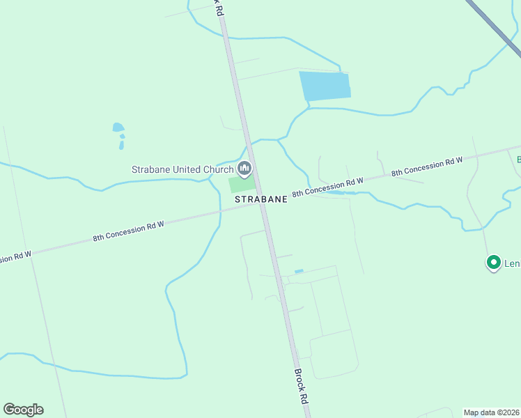 map of restaurants, bars, coffee shops, grocery stores, and more near 1554 Brock Road in Hamilton