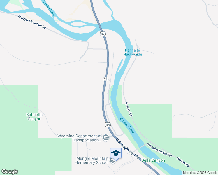 map of restaurants, bars, coffee shops, grocery stores, and more near U.S. 189 in Jackson