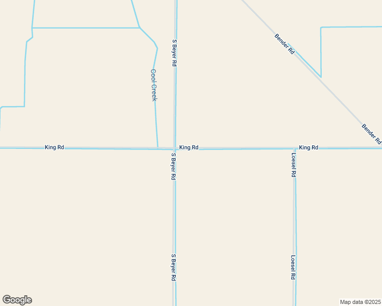 map of restaurants, bars, coffee shops, grocery stores, and more near South Beyer Road in Frankenmuth