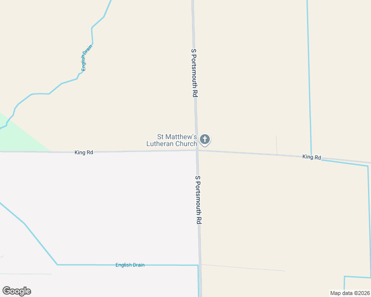 map of restaurants, bars, coffee shops, grocery stores, and more near 5900 King Road in Bridgeport charter Township