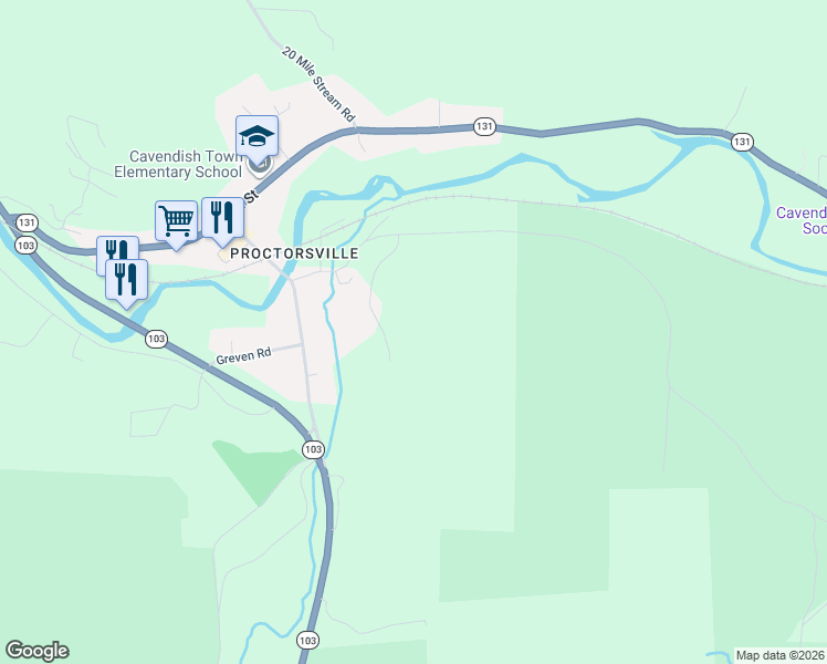 map of restaurants, bars, coffee shops, grocery stores, and more near 185 High Ridge Road in Cavendish