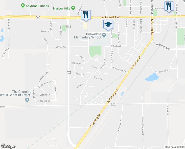 map of restaurants, bars, coffee shops, grocery stores, and more near Westport Drive in Port Washington