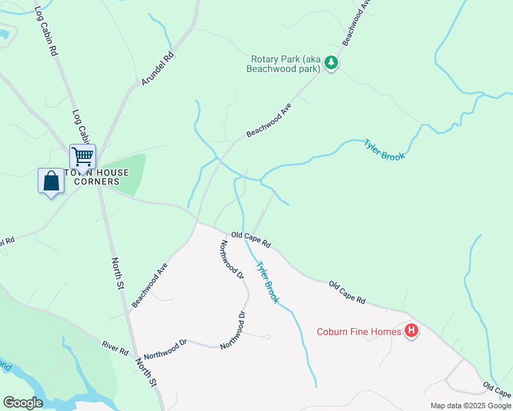 map of restaurants, bars, coffee shops, grocery stores, and more near 11 Sand Dollar Lane in Kennebunkport