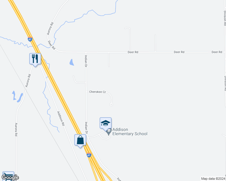 map of restaurants, bars, coffee shops, grocery stores, and more near 5258 Cherokee Court in Hartford