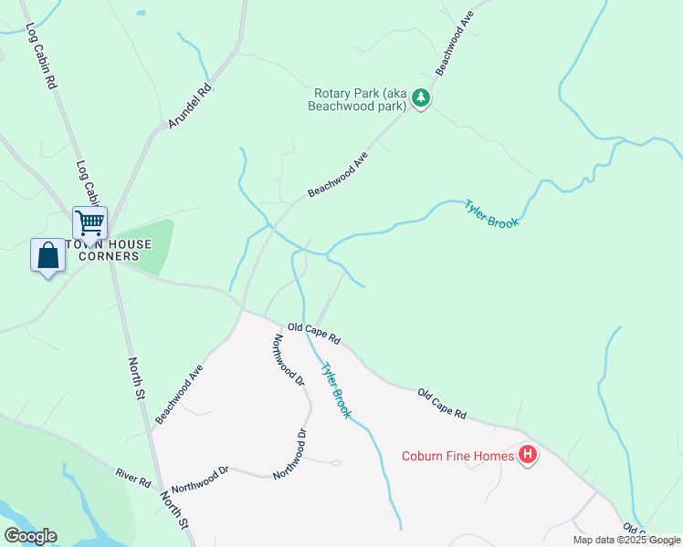 map of restaurants, bars, coffee shops, grocery stores, and more near 11 Sand Dollar Lane in Kennebunkport