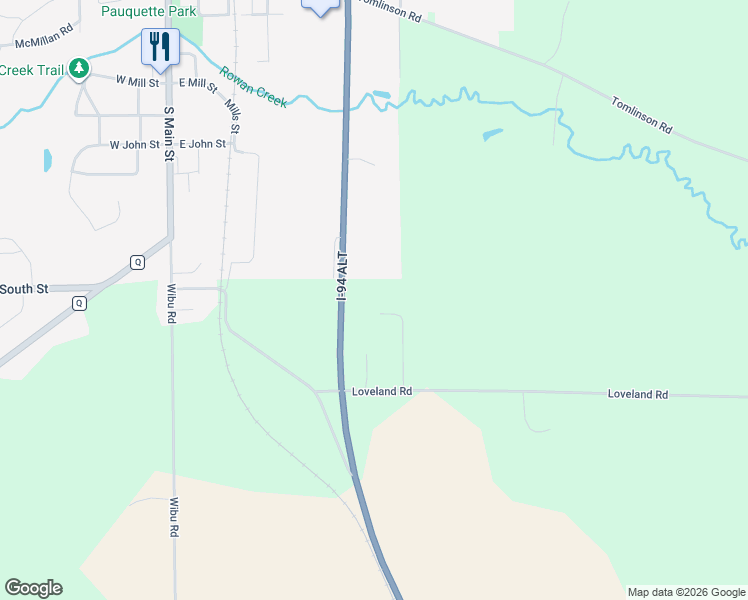 map of restaurants, bars, coffee shops, grocery stores, and more near W7898 Loveland Rd in Poynette