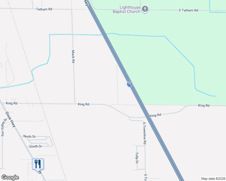map of restaurants, bars, coffee shops, grocery stores, and more near 3944 Clutier Road in Saginaw