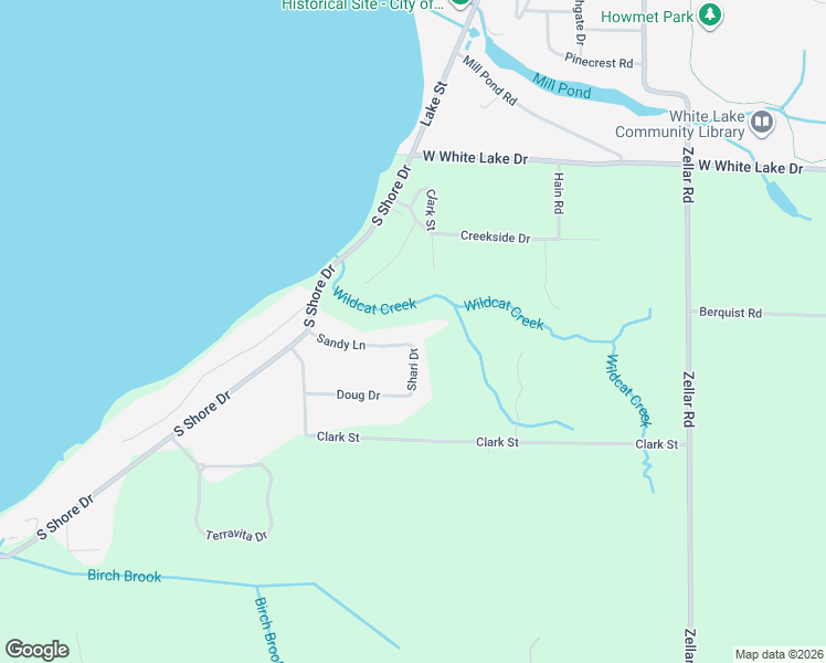 map of restaurants, bars, coffee shops, grocery stores, and more near 4628 Sandy Lane in Whitehall