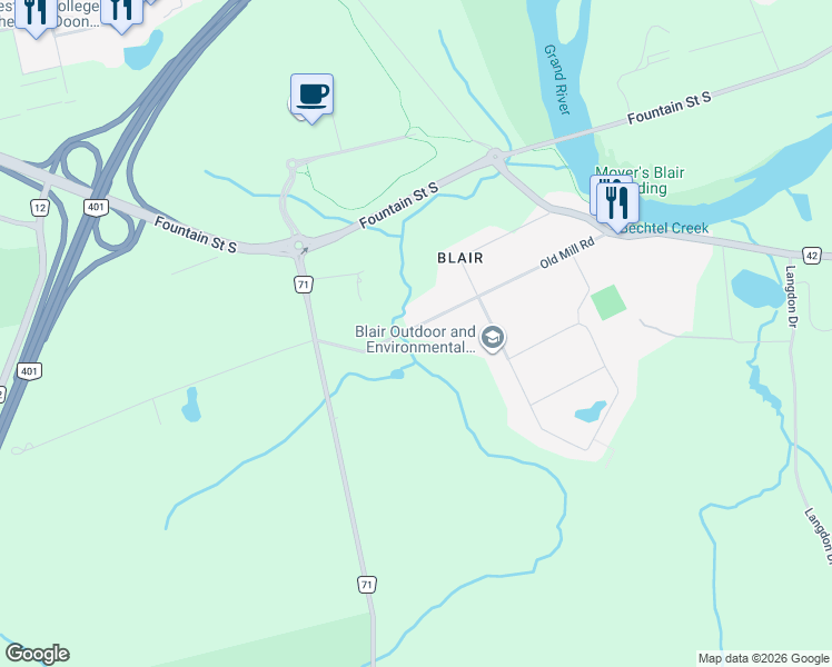 map of restaurants, bars, coffee shops, grocery stores, and more near 91 Old Mill Road in Cambridge