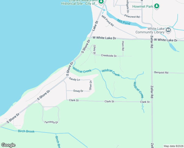 map of restaurants, bars, coffee shops, grocery stores, and more near 4628 Sandy Lane in Whitehall