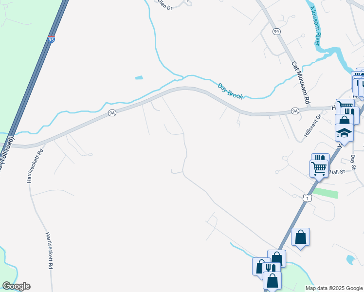 map of restaurants, bars, coffee shops, grocery stores, and more near 6 Chestnut Lane in Kennebunk