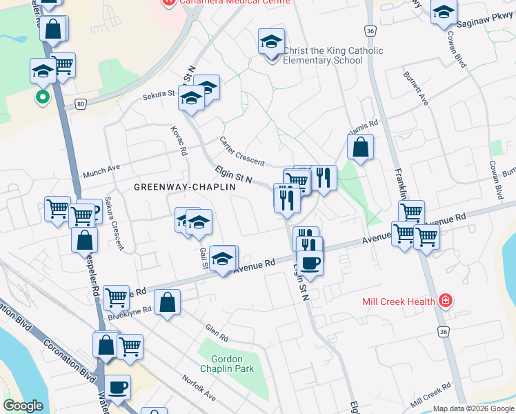 map of restaurants, bars, coffee shops, grocery stores, and more near 235 Ferguson Avenue in Cambridge