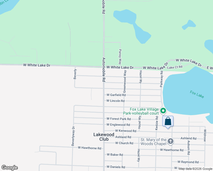 map of restaurants, bars, coffee shops, grocery stores, and more near 6900 Automobile Road in Twin Lake