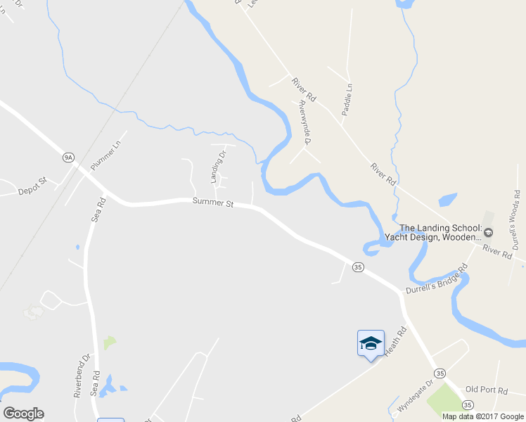 map of restaurants, bars, coffee shops, grocery stores, and more near 104 Summer Street in Kennebunk