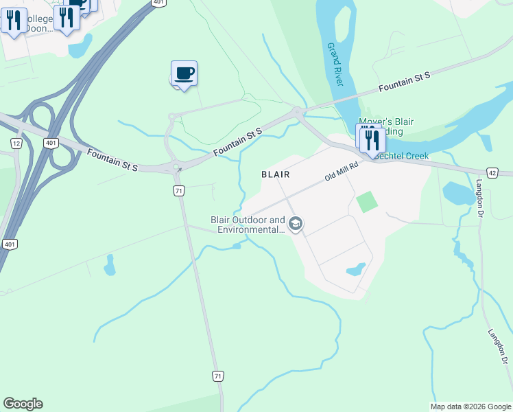 map of restaurants, bars, coffee shops, grocery stores, and more near 91 Old Mill Road in Cambridge
