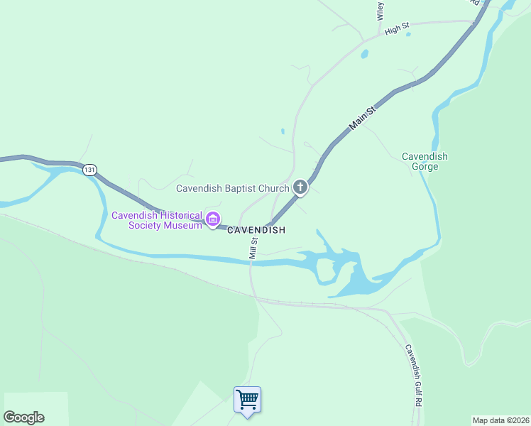 map of restaurants, bars, coffee shops, grocery stores, and more near 37 High Street in Cavendish