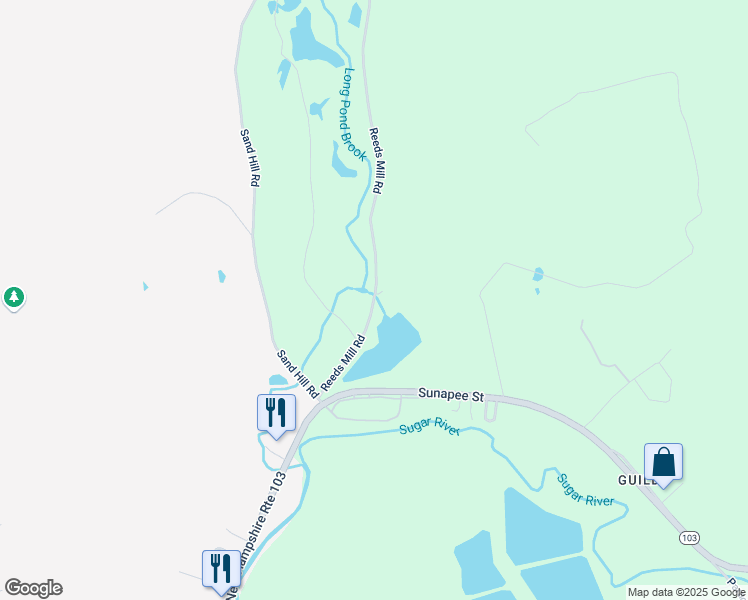 map of restaurants, bars, coffee shops, grocery stores, and more near 160 Reeds Mill Road in Newport