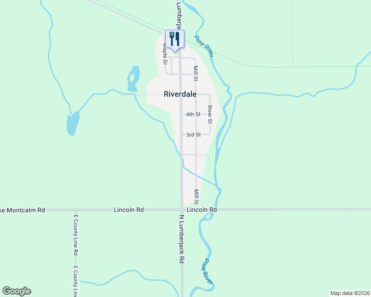 map of restaurants, bars, coffee shops, grocery stores, and more near 11420 2nd Street in Riverdale