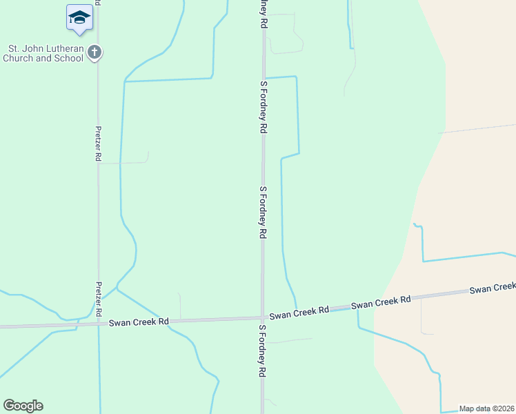 map of restaurants, bars, coffee shops, grocery stores, and more near 2645 South Fordney Road in Hemlock
