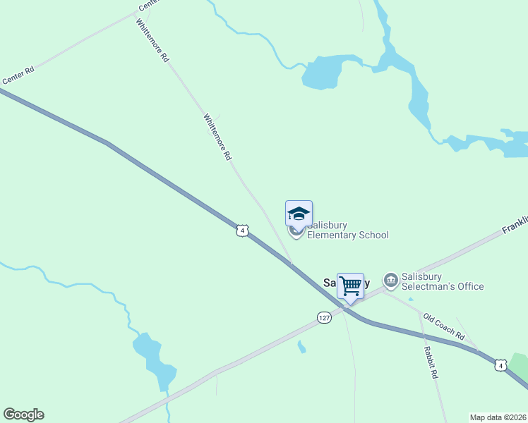 map of restaurants, bars, coffee shops, grocery stores, and more near 6 Whittemore Road in Salisbury