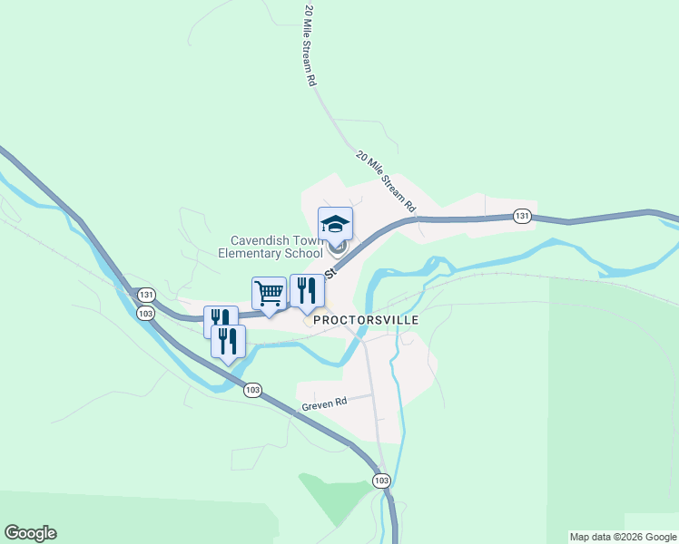 map of restaurants, bars, coffee shops, grocery stores, and more near 550 Main Street in Chester