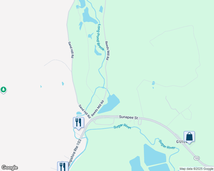 map of restaurants, bars, coffee shops, grocery stores, and more near 160 Reeds Mill Road in Newport