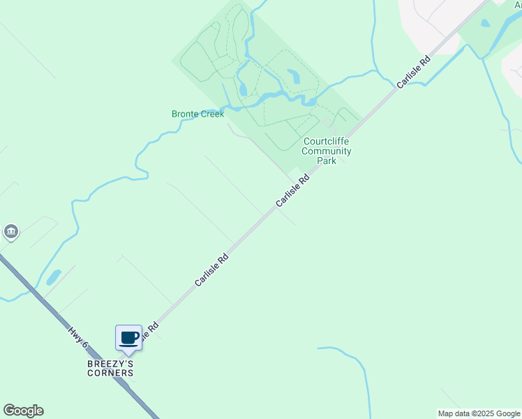 map of restaurants, bars, coffee shops, grocery stores, and more near 107 Carlisle Road in Hamilton