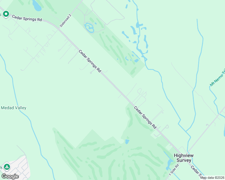 map of restaurants, bars, coffee shops, grocery stores, and more near 4300 Cedar Springs Road in Burlington