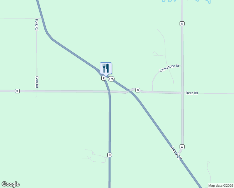 map of restaurants, bars, coffee shops, grocery stores, and more near 6281 County Road S in Hartford