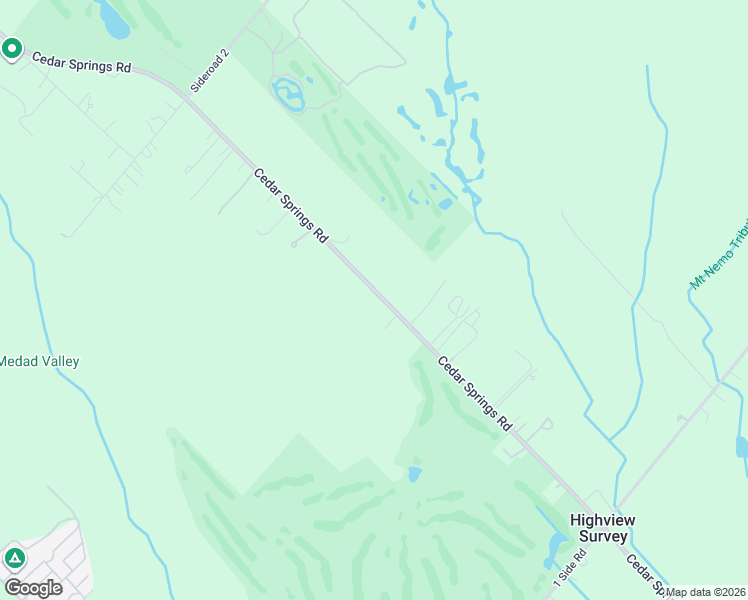 map of restaurants, bars, coffee shops, grocery stores, and more near 4264 Cedar Springs Road in Burlington