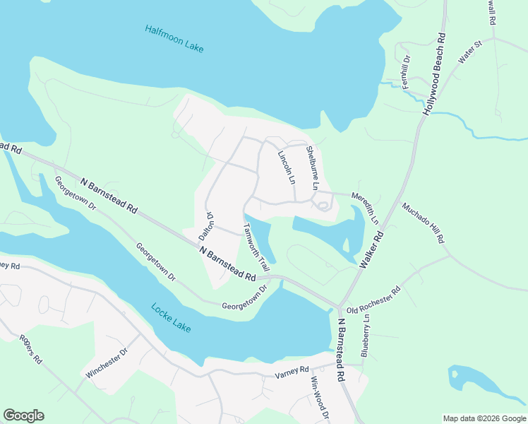 map of restaurants, bars, coffee shops, grocery stores, and more near 11 Meredith Lane in Barnstead