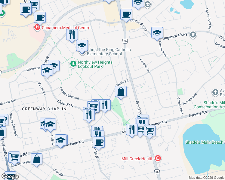 map of restaurants, bars, coffee shops, grocery stores, and more near in Cambridge