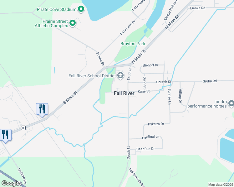 map of restaurants, bars, coffee shops, grocery stores, and more near 217 Kane Street in Fall River