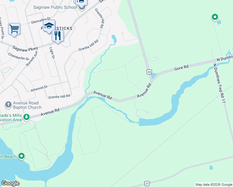 map of restaurants, bars, coffee shops, grocery stores, and more near 915 Avenue Road in Cambridge