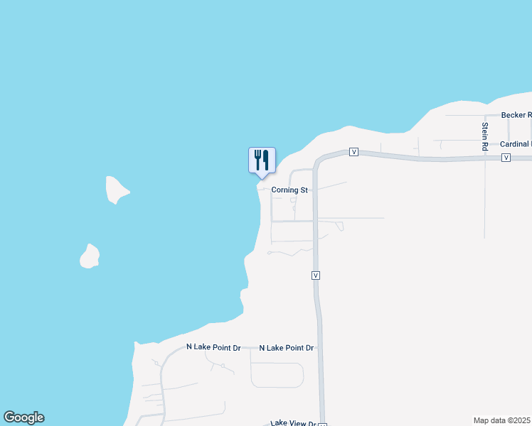 map of restaurants, bars, coffee shops, grocery stores, and more near N3080 Perry Street in Poynette