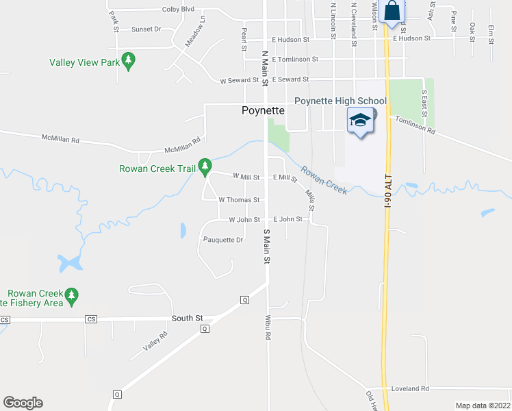 map of restaurants, bars, coffee shops, grocery stores, and more near 111 West Thomas Street in Poynette