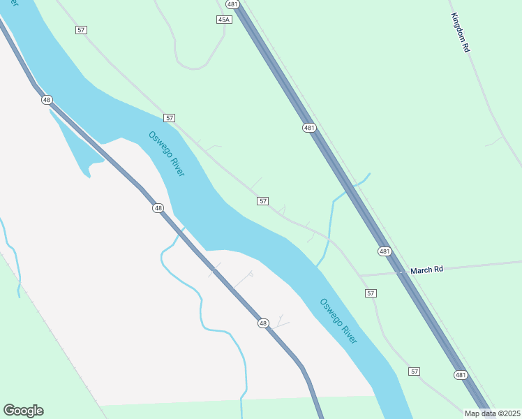 map of restaurants, bars, coffee shops, grocery stores, and more near 3397 County Route 57 in Oswego