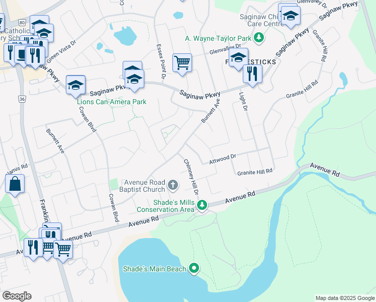 map of restaurants, bars, coffee shops, grocery stores, and more near 12 Attwood Drive in Cambridge