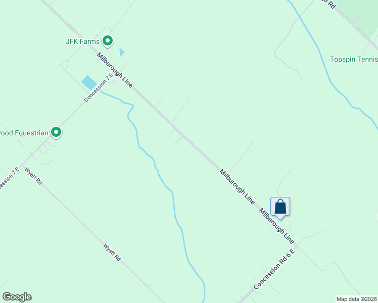 map of restaurants, bars, coffee shops, grocery stores, and more near 1047 Milburough Line in Hamilton