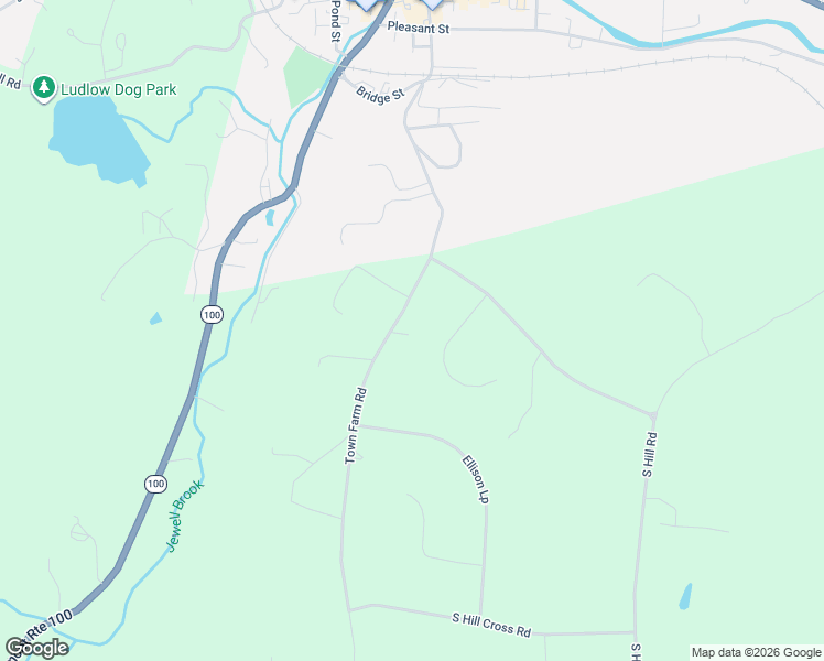 map of restaurants, bars, coffee shops, grocery stores, and more near 121 Town Farm Road in Windsor County