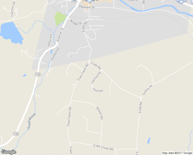 map of restaurants, bars, coffee shops, grocery stores, and more near 8 Deerfield Drive in Windsor County