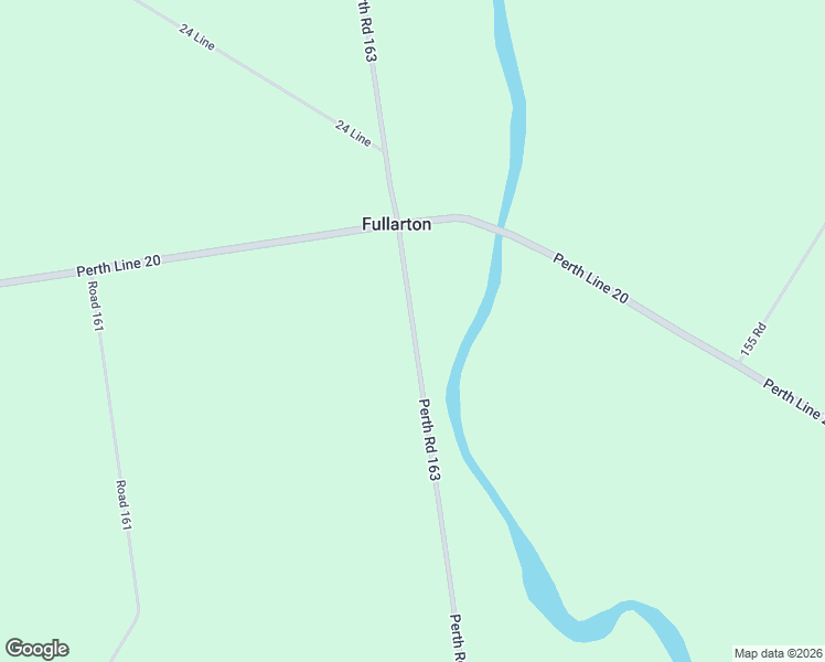 map of restaurants, bars, coffee shops, grocery stores, and more near 3177 Perth County Road 163 in Fullarton