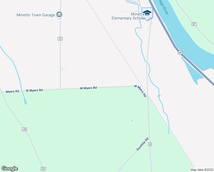 map of restaurants, bars, coffee shops, grocery stores, and more near 93 West Myers Road in Oswego