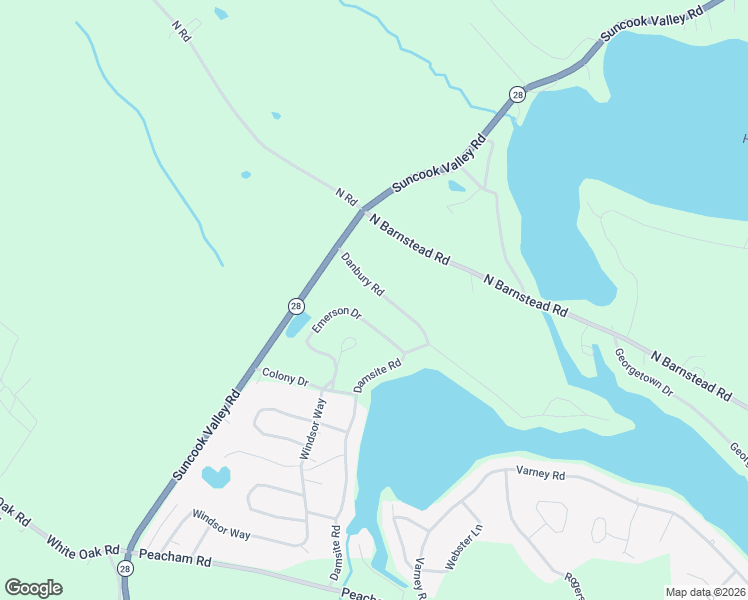 map of restaurants, bars, coffee shops, grocery stores, and more near 29 Danbury Road in Barnstead