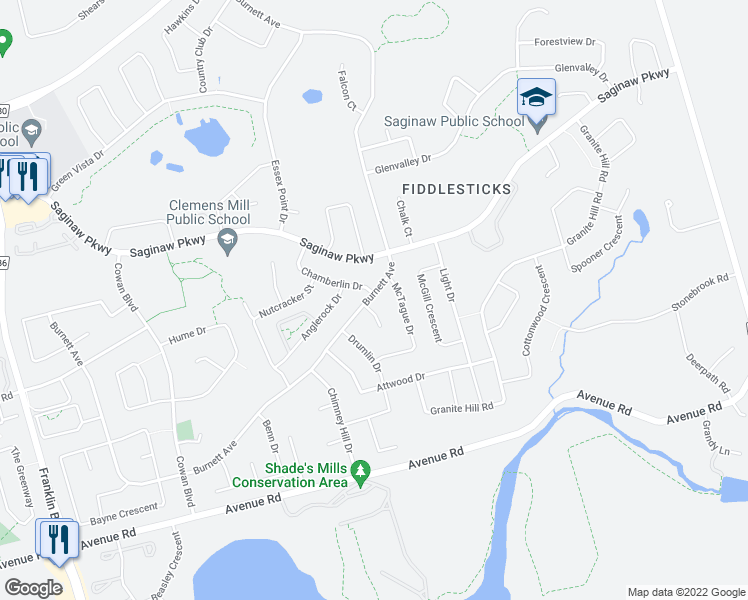 map of restaurants, bars, coffee shops, grocery stores, and more near 498 Burnett Avenue in Cambridge