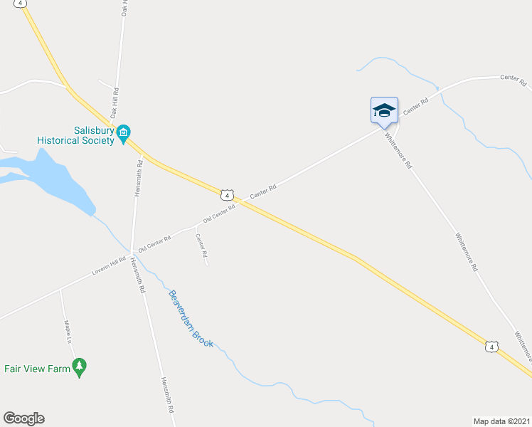 map of restaurants, bars, coffee shops, grocery stores, and more near Old Turnpike Road in Salisbury