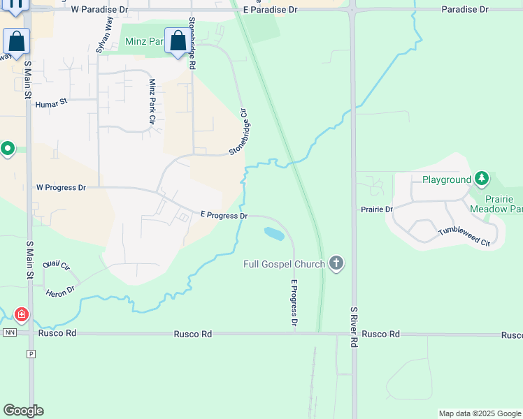 map of restaurants, bars, coffee shops, grocery stores, and more near 600 East Progress Drive in West Bend