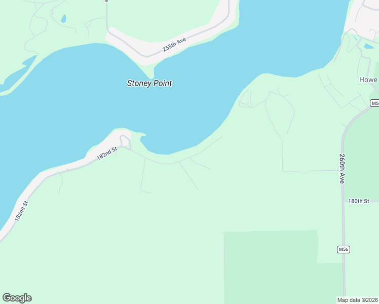 map of restaurants, bars, coffee shops, grocery stores, and more near 25492-25598 182nd St in Spirit Lake